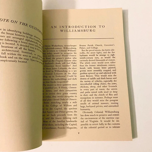 Vintage 1976 Colonial Williamsburg Official Guidebook and Map - Picture 8 of 16